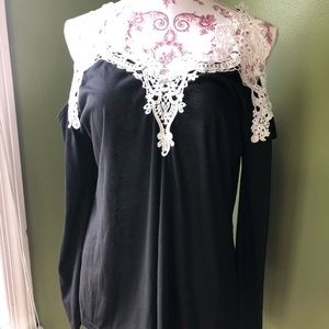 Cold shoulder tunic